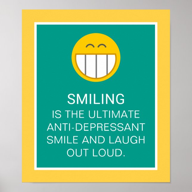 Poster Cota de Sorriso Motivacional Anti-Depressivo (Frente)