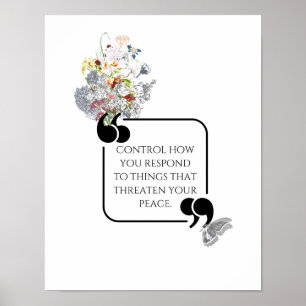 Poster Cota Ilustrada Mínima de PEACE Interna
