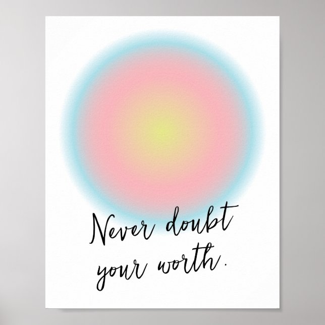 Poster Cota Inspirativa Positiva para Garota Adolescente  (Frente)