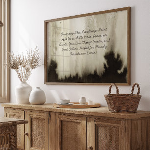 Poster Cota Personalizada Adicione Sua Bíblia Verdadeiram