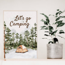 Cota Personalizada Aquarela Acampamento na Naturez