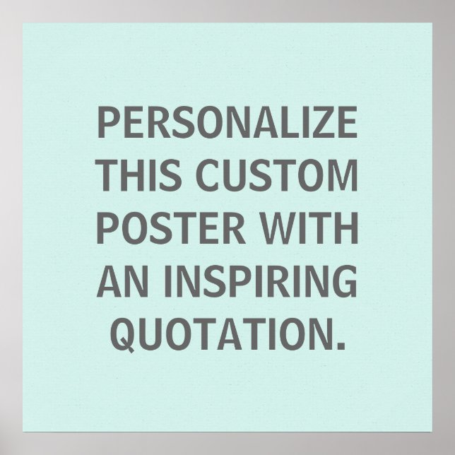 Poster Cota Personalizada, Robins Primavera, Azul (Frente)