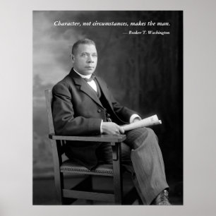 Poster Cotação de Booker T. Washington