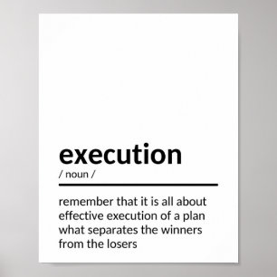 Poster Cotação de Execução