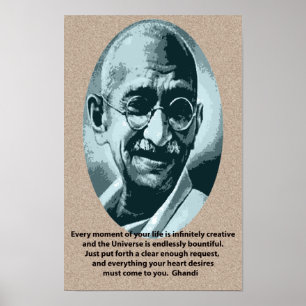 Póster Cotação de Gandhi