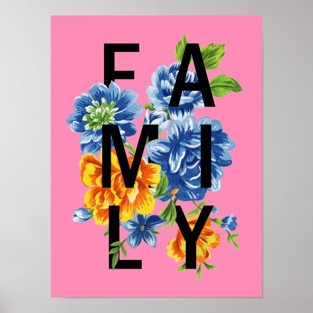 Poster Cotação Família Floral (Frente)