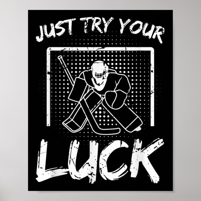 Poster Cotação Ice Hockey Goalie (Frente)