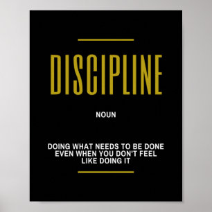 Poster Cotação Inspiracional Disciplina
