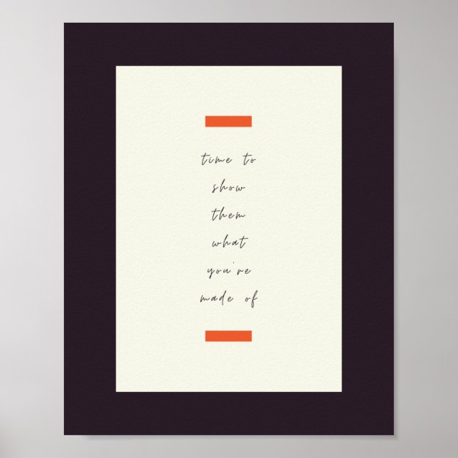 Poster Cotação Inspiracional/Motivacional de Conjunto de  (Frente)