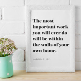 Poster Cotação Inspiracional Para Escolas Domésticas Pais