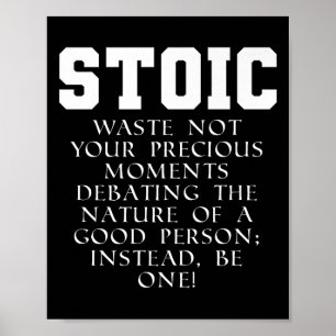 Poster Cotação Marcus Aurelius Stoic Prem