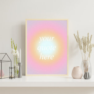 Poster Cotação Motivacional Personalizada de Gradação Col