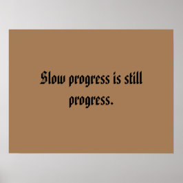 Poster cotações de motivação de academia e pôster marrom 