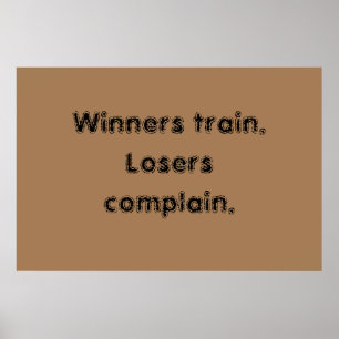 Poster cotações de motivação de academia e pôster marrom 