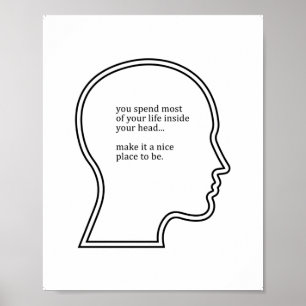 Poster Cotações de Saúde Mental, Office Wall Décor
