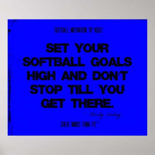 Póster Cotações de Softball em Threads 003 (Frente)