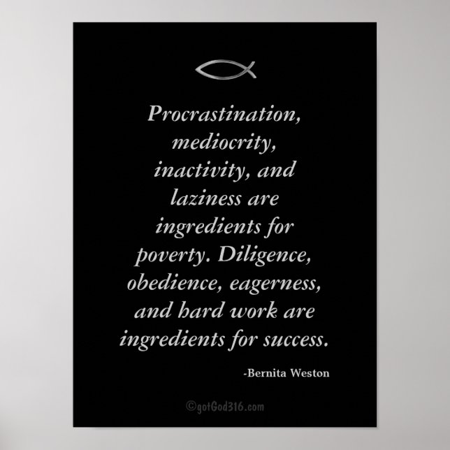 Póster Cotações Inspiracionais de Chaves para Disciplina (Frente)