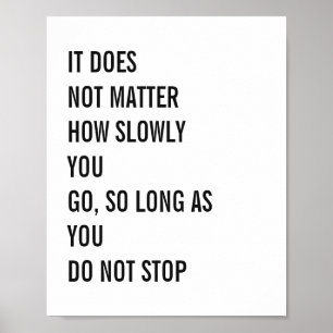 Póster Cotações Motivacionais Famosas Cotações Confucius 