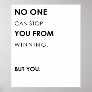 Poster Cotações Motivacionais sobre Sucesso e Ganhar