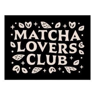 Póster Cotas de amante Matcha