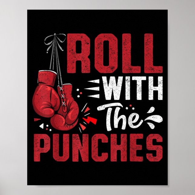 Poster Cote com os Punhos Motivação de Boxe Citação (Frente)