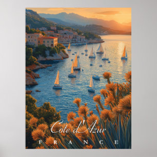 Poster Côte d’Azur, França