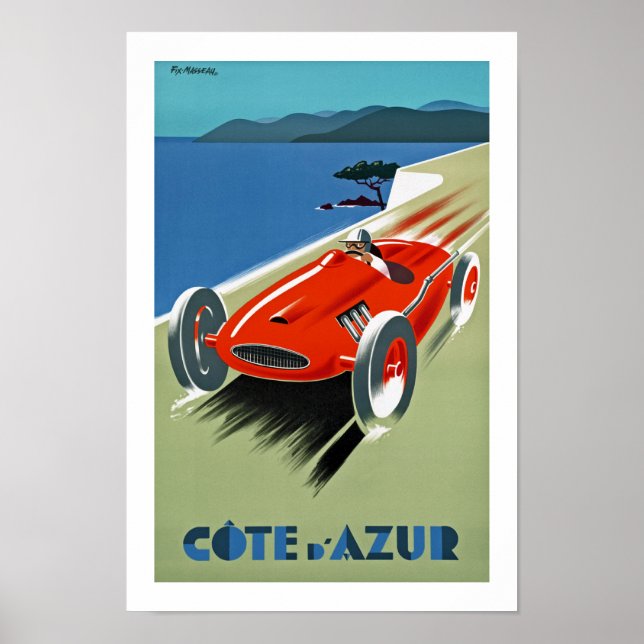 Póster Cote d'Azur (Frente)
