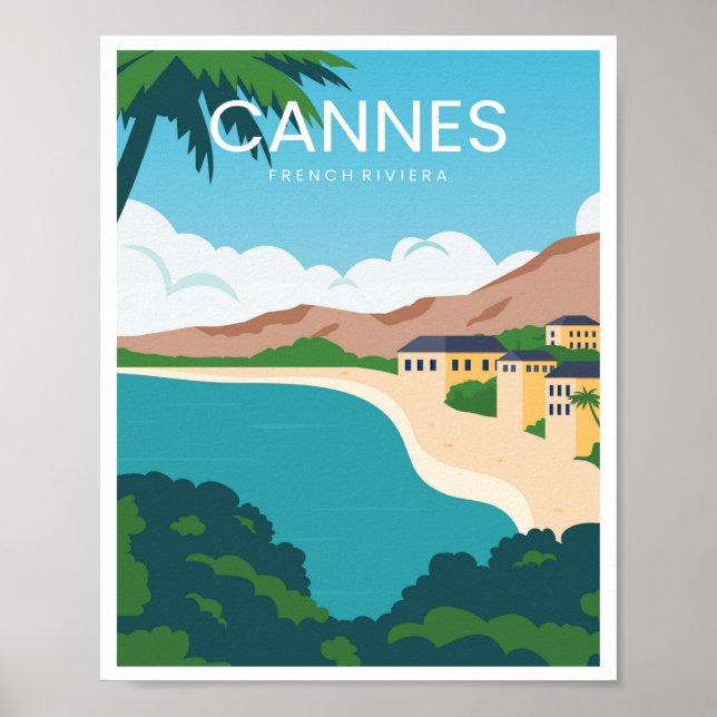 Poster Côte d'Azur de Cannes (Frente)