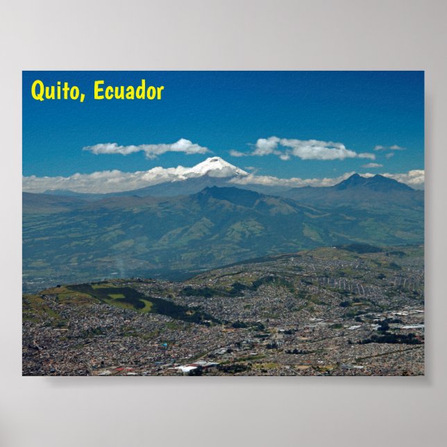 Poster Cotopaxi e Quito (Frente)