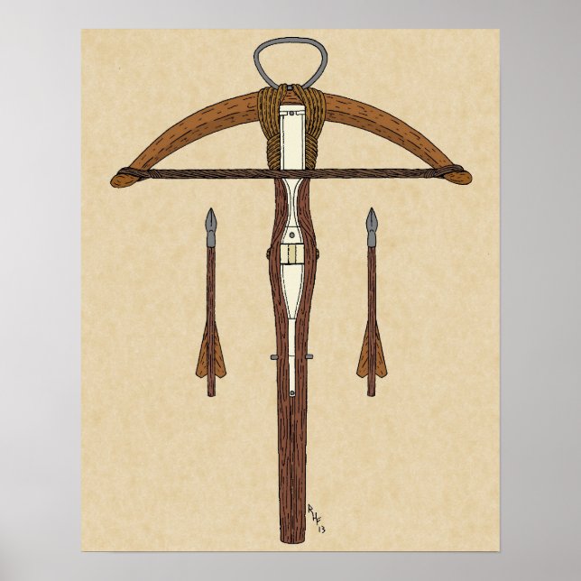 Póster Cotovelo medieval com parafusos (Frente)