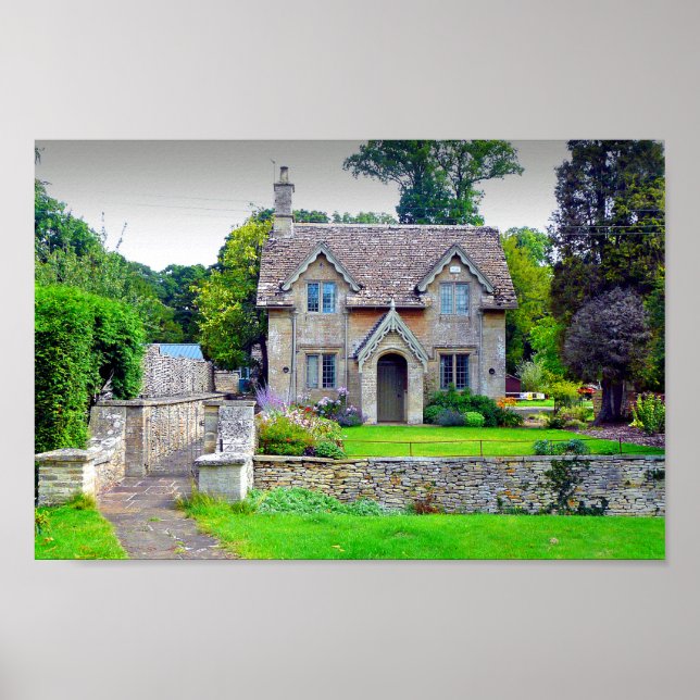 Poster Cotswolds Cottage Westonbirt Arboretum England (Frente)