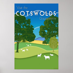 Póster Cotswolds, Gloucestershire