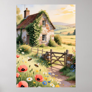 Poster Cottage Meadowlight