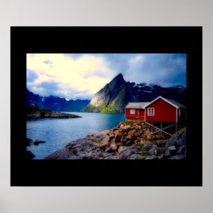 Poster Cottage Waterfront, Noruega