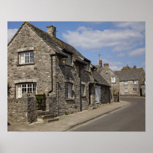 Poster Cottages, Aldeia do Castelo de Corfe, Dorset, Ingl