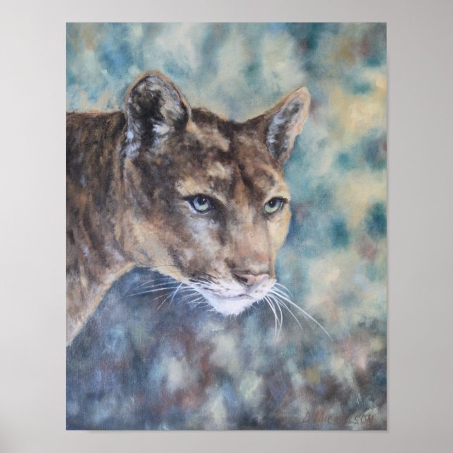 Poster Cougar Gaze Fine Art (Frente)