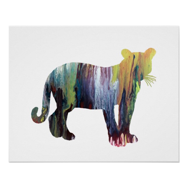 Póster Cougar / Puma art (Frente)