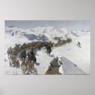 Poster Count Argutinsky crossing the Caucasian Range