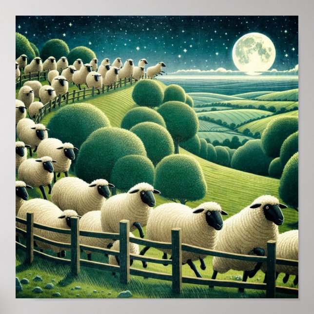 Poster Counting Sheep (Frente)