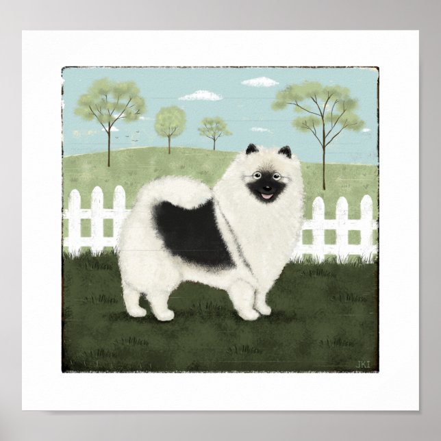 Póster Country Keeshond (Frente)
