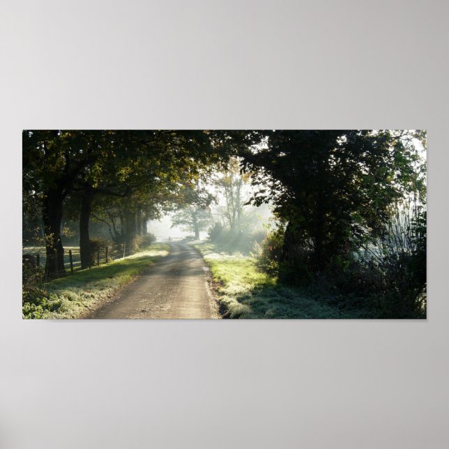 Póster Country Road em Cheshire (Frente)