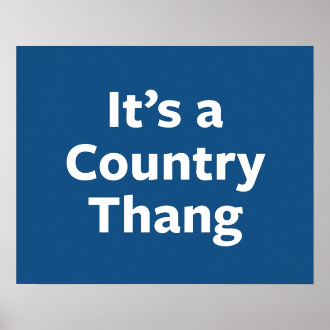Poster Country Thang (Frente)