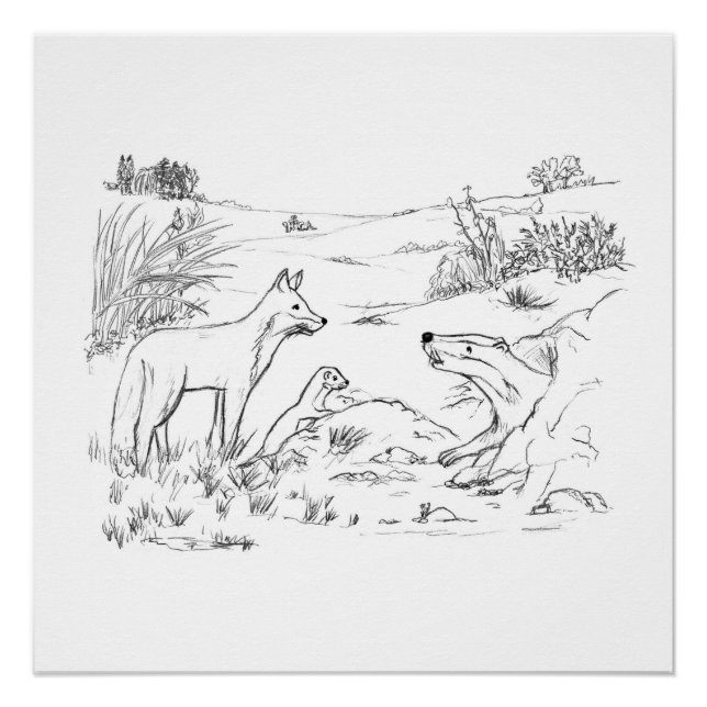 Póster Countryside friends( part 1 of a set) (Frente)