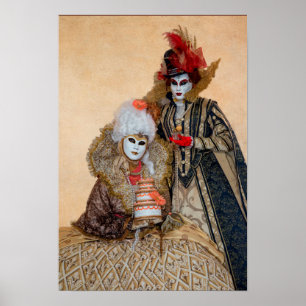 Póster Couple in Carnival Costume, Venice