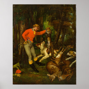 Poster Courbet - After The Hunt