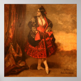 Poster Courbet - La Signora Adela Guerrero Dancer Espanho