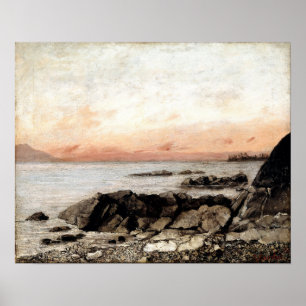 Poster Courbet - Pôr do Sol Vevey Suíça