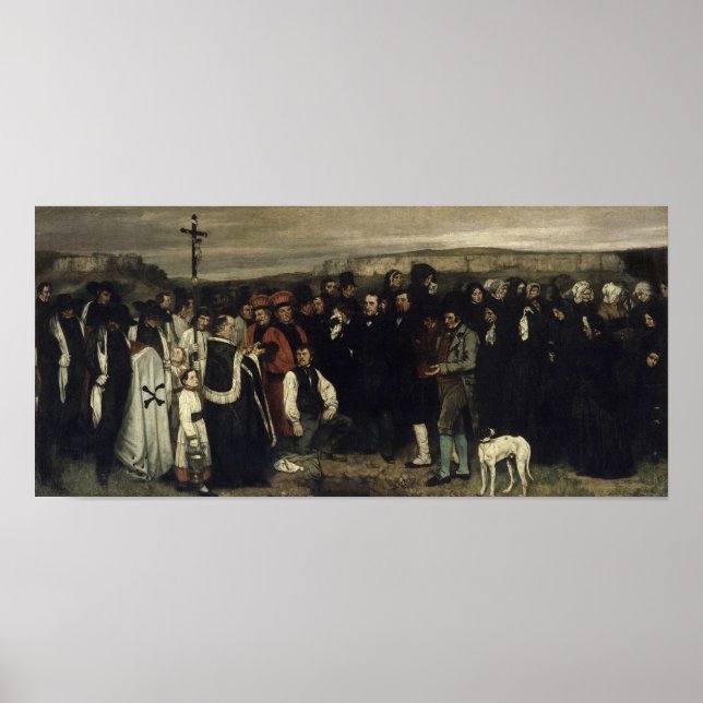 Poster Courbet - Um Enterro Em Ornans (Frente)