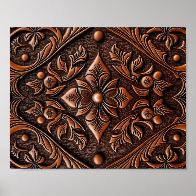 Poster Couro Arrefecido Faux (Frente)