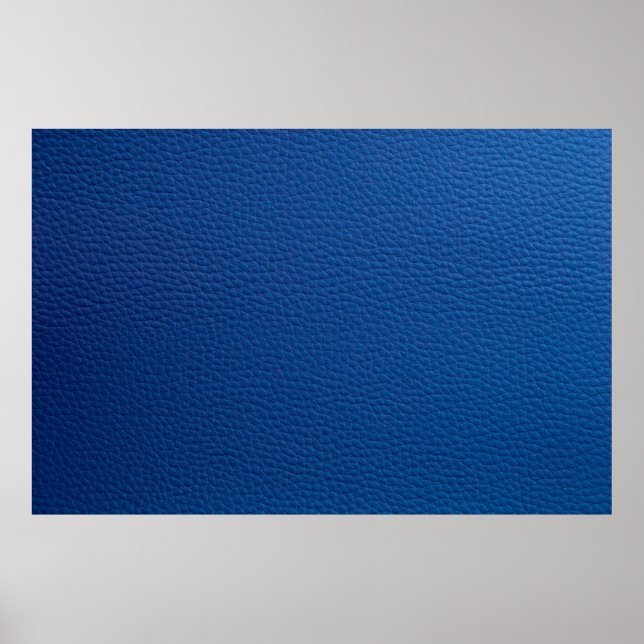 Poster Couro azul artificial. Textura falsa em couro (Frente)